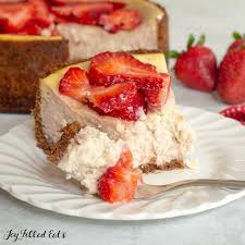 Our keto cheesecake recipe is also super simple to make, taking only a few minutes to whip up and a short amount of time in the oven. Keto Strawberry Cheesecake Low Carb Gluten Free Joy Filled Eats