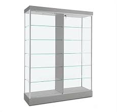 Retail Display Case Silver Finish