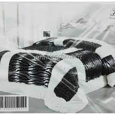 Completo letto matrimoniale in flanella zebrato 240x280cm coperta termica. Trapunta Ecopelliccia Zebrata Invernale Matrimoniale B316