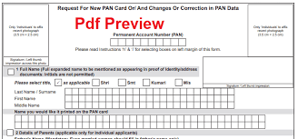 revised pan card form from 1st july