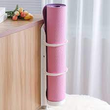 yoga mat rolls wall storage holder