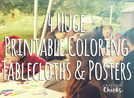 Printable Coloring Tablecloths And