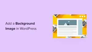 a background image in wordpress