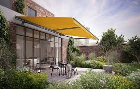An awning is defined as an overhang that attaches to the wall, providing shade for whatever is beneath it. Markilux Patio And Balcony Awnings Shading Solutions For Patio And Balcony