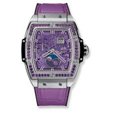 Đồng hồ Hublot Spirit Of Big Bang Moonphase Titanium Purple 42 mm 647.NX .4771.LR.1205