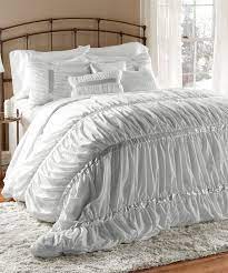 white ruched comforter set best