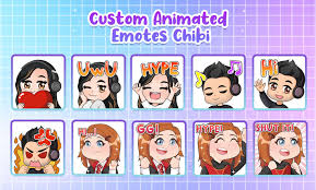 chibi animated twitch emotes for twitch