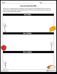 Food And Nutrition Kwl Chart Storyboard By Kristen