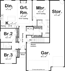 1 story craftsman style house plan