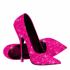 glitter pink high heels - Clip Art Library