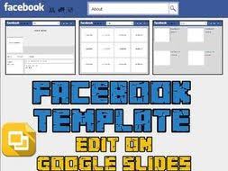 Facebook Template Editable On Google Slides By Rombop Teaching