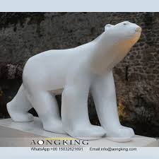 Outdoor Decor Polar Bear Statue