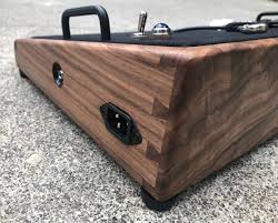 diy walnut pedalboard kit 1 complete