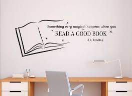Book Wall Quotes Decal Vinyl Sticker