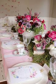 Garden Party Table Decorations