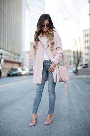 Pink Trench Coat Fashion