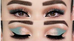 teal gold eyeshadow glam you