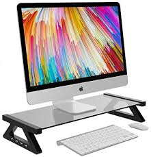 Deciding on the right desk depends on your personal needs and expectations, size and preferences. Multi Function Computer Monitor Stand With 4 Usb Ports Aluminum Alloy Tempered Glass Desktop Laptop Holder Desk Tv Screen Riser Black Buy Online At Best Price In Uae Amazon Ae