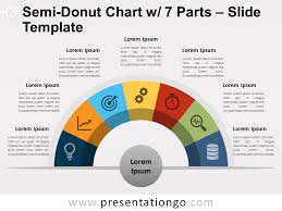 Semi Donut Chart With 7 Parts For Powerpoint And Google Slides