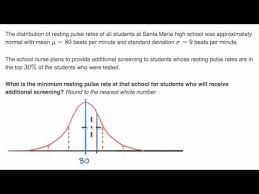 Finding Z Score For A Percentile Video Khan Academy