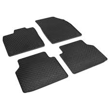 floor mats rubber mats id 4 black 4 piece