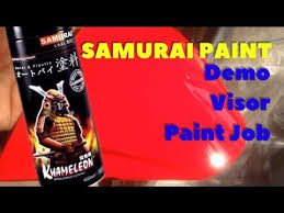Samurai Paint Signal Red 23 Visor Paint Job