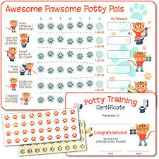 Potty Training Chart For Boys Girls Tiger Themed Reward