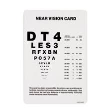 near vision test card