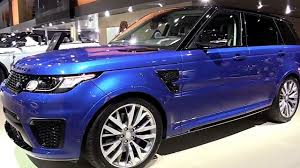 Jaguar land rover has announced that its future models will feature interiors made from plastic waste recovered from oceans and landfill. 2018 Range Rover Sport Svr Blue Fullsys Features New Design Exterior Interior First Impression Youtube