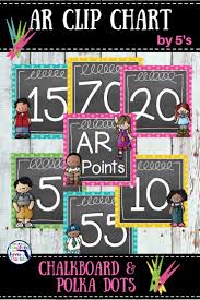 Ar Points Clip Chart By 5s 4th Grade Language Arts Ar