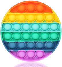 rainbow pop it fidget sensory toy