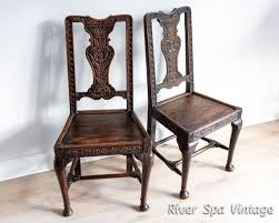 1600s Ean Carved Oak Chairs