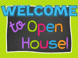 Chevron And Chalkboard Open House Parent Night Powerpoint Presentation Template