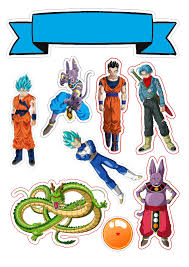 Dragon ball z cake topper, handmade. Dragon Ball Z Free Printable Cake And Cupcake Toppers Oh My Fiesta For Geeks