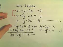 Linear Equations Inconsistent Systems