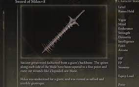 How to get the Sword of Milos in Elden Ring