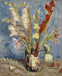 Van gogh created a series of sunflower paintings in 1888. Vase With Gladioli And Chinese Asters By Van Gogh Poster Zazzle Com Van Gogh Art Vincent Van Gogh Art Vincent Van Gogh Paintings