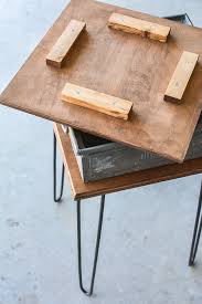 Wood And Metal Diy Hairpin Legs Table