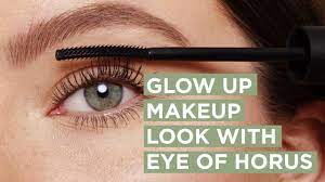 glow up makeup look with eye of horus
