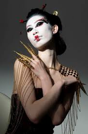 in a geisha mood fashion as art