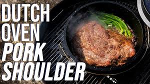 Preheat the oven to 400 degrees. Dutch Oven Pulled Pork Shoulder Recipe Bbq Pit Boys Youtube