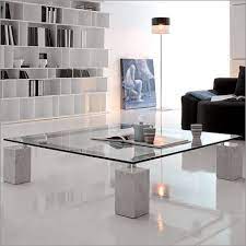 Rectangular Coffee Table With Marble