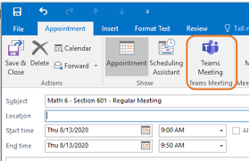 setting up cl meetings in microsoft