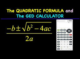 The Quadratic Formula And The Ged