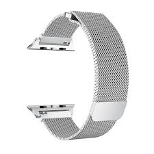 Shop epic watch bands for a great collection of apple watch bands, straps and accessories. Noir Noir Apple Watch Band 38 40mm Stainless Steel Mesh Milanese Loop With Adjustable Magnetic Closure For Apple Watch Series Se 6 5 4 3 2 1 Silver Walmart Com Walmart Com