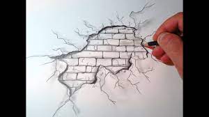 how to draw a ed brick wall the