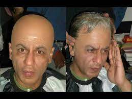 shahrukh khan without wig viral pic