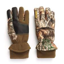 Hot Shot Mens Camo Aggressor Gloves Realtree Edge Outdoor Hunting Camouflage Gear