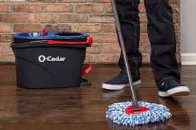 the o cedar spin mop and bucket is on