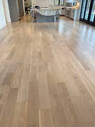 white stain on white oak floors